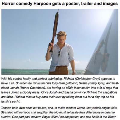 [TRAILER] HARPOON PROMISES A BOAT RIDE OF META HORROR